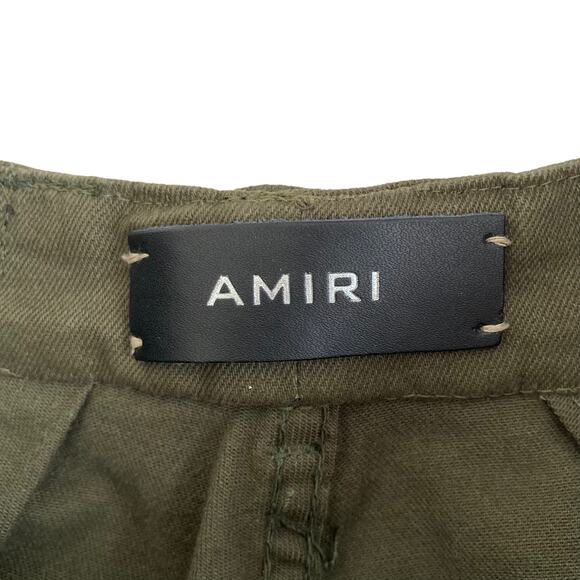 Amiri Green Black Distressed Button Fly Jeans Sz 36 - Picture 2 of 8
